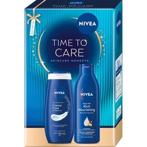 NIVEA Time to Care dárková sada pro výživu a hydrataci obraz