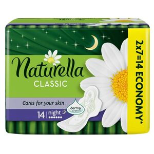 NATURELLA Classic Camomile Night Hygienické Vložky 14 ks obraz