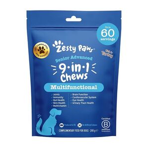 ZESTY PAWS Senior Advanced Chews 9v1 pro psy 60 tablet obraz