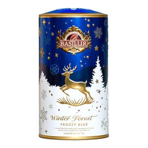 BASILUR Winter forest frosty blue černý čaj pomeranč a skořice 75 g obraz