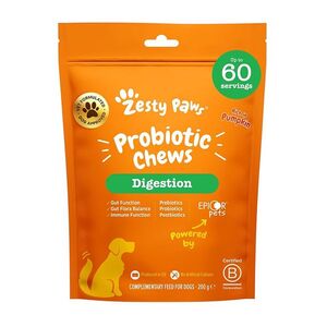 ZESTY PAWS Probiotic Chews na podporu trávení 60 tablet obraz