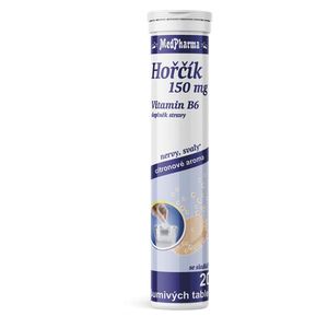MEDPHARMA Hořčík 150 mg + vitamin B6 20 šumivých tablet obraz