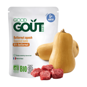 GOOD GOUT Máslová dýně s jehněčím masem BIO 190 g obraz
