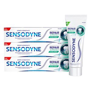 SENSODYNE Zubní pasta Repair&Protect Extra Fresh s fluoridem 3 x 75 ml obraz