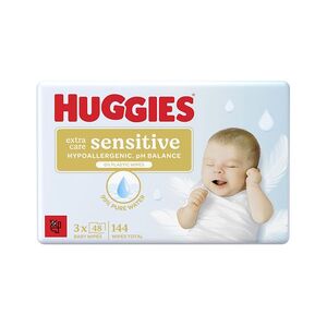 HUGGIES Extra care sensitive triplo vlhčené ubrousky 144 kusů obraz