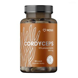 MOVIT ENERGY Cordyceps 30% polysacharidů 500 mg 90 kapslí obraz
