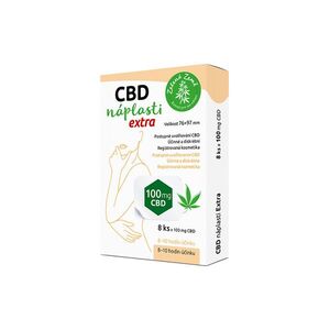 ZELENÁ ZEMĚ CBD náplasti Extra velké 8 kusů obraz
