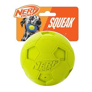 NERF DOG Hračka pro psy gumový pískací fotbalový míč 10 cm obraz