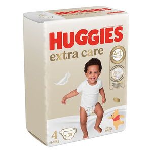 HUGGIES Extra care 4 dětské plenky 8-16 kg 33 kusů obraz