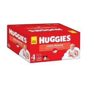HUGGIES Little movers 4 dětské plenky 7-18 kg 150 kusů obraz