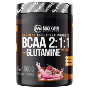 MAXXWIN BCAA + Glutamine malina 500 g obraz