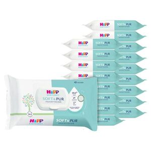 HIPP Babysanft soft&pur vlhčené ubrousky 18 x 48 kusů obraz