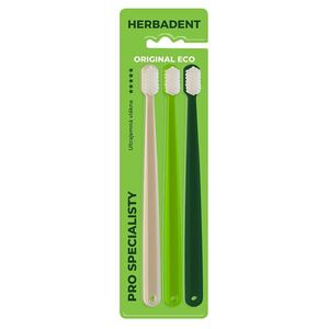 HERBADENT Original Eco 5 Zubní kartáček ultra jemná vlákna 3 kusy obraz