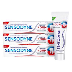 SENSODYNE Sensitivity & Gum Whitening Zubní pasta 3 x 75 ml obraz