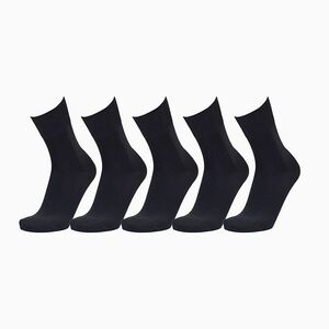 COLLM Ponožky s neškrtícím lemem bio cotton černé 5 párů, Velikost: 37-39 obraz