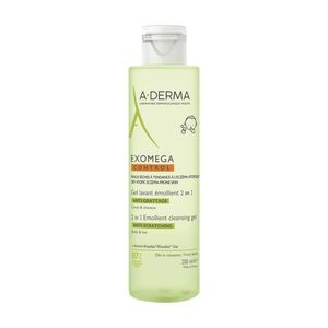 A-Derma Exomega Control zvláčňující mycí gel pro suchou kůži se sklonem k atopii 2v1 200 ml obraz