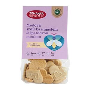 Zemanka BIO Medová srdíčka s máslem 100 g obraz