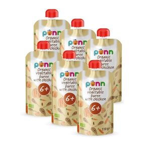 SALVEST Põnn BIO Kuřátko se zeleninovým pyré 6x110 g obraz