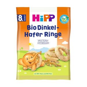 Hipp SUŠENKY BIO Špaldovo-ovesné prstýnky 30 g obraz