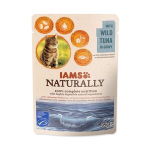 IAMS Naturally Adult tuňák v omáčce kapsička 85 g obraz