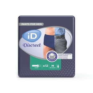 iD Discreet Pants for men Medium Super absorpční kalhotky 12 ks modré obraz