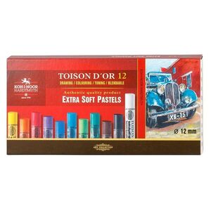 KOH-I-NOOR TOISON D´OR EXTRA SOFT 8552/12 - prašné křídy - 12 ks obraz