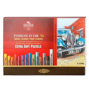 KOH-I-NOOR TOISON D´OR EXTRA SOFT 8555/36 - prašné křídy - 36 ks obraz
