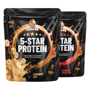 Lionlab 5-Star Protein AKCE 1+1 banán&jahoda obraz