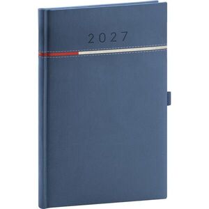NOTIQUE Tomy týdenní diář 2027, modro-červený, A5 15 × 21 cm obraz