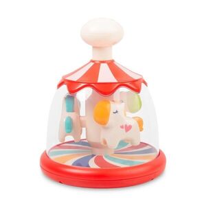 Toyz Toyz Edukační hračka Káča s koníky – červená, kolotoč, 6m+ obraz