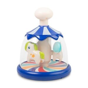 Toyz Toyz Edukační hračka Káča s koníky – modrá, kolotoč, 6m+ obraz