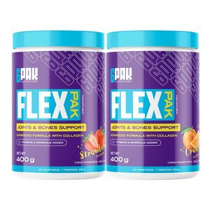 6Pak Nutrition Kloubní výživa Flex Pak 400 g - akce 1+1 pomeranč + jahoda obraz