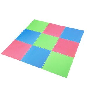 One Fitness Ochranná puzzle podložka MP10 zelená-modrá-červená obraz