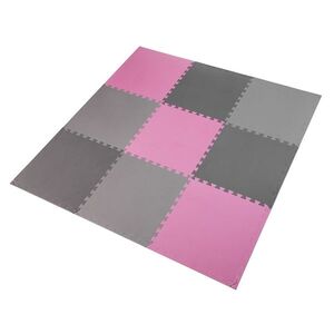 One Fitness Ochranná puzzle podložka MP10 růžovo-šedá obraz
