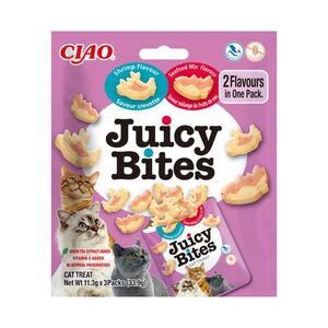 Inaba Juicy Bites cat snack krevety a mořské plody 3x11, 3 g obraz