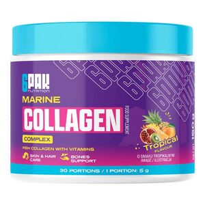 6Pak Nutrition Hydrolyzovaný rybí kolagen • Marine Collagen 150 g tropické ovoce obraz