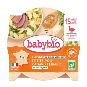 BABYBIO Pastinák s hráškem a farmářskou kachnou 260 g obraz