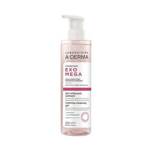 A-DERMA Exomega zklidňující čisticí gel 200 ml obraz