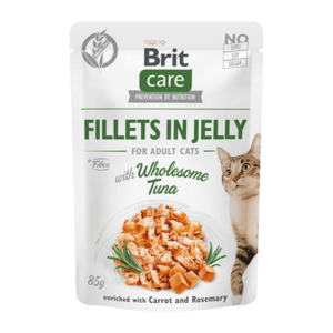 BRIT Care cat fillets in jelly with tuna kapsička pro kočky 85 g obraz