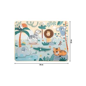 SMALL FOOT Vkládací puzzle se zvukem safari 8 kusů obraz