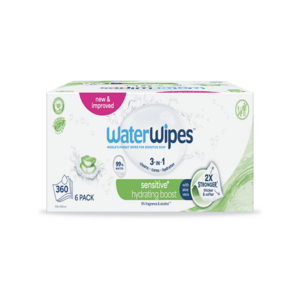 WATERWIPES Ubrousky vlhčené Hydrating clean with aloevera 3in1 360kusů obraz
