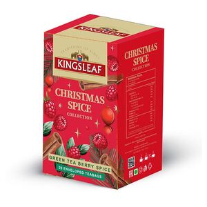 KINGSLEAF Xmas green berry spice zelený čaj 20 sáčků obraz