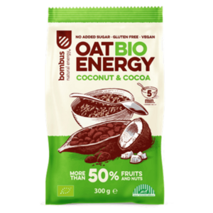 BOMBUS Oat energy coconut & cocoa ovesná kaše 300 g BIO obraz