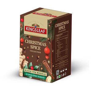 KINGSLEAF Xmas black masala černý čaj 20 sáčků obraz