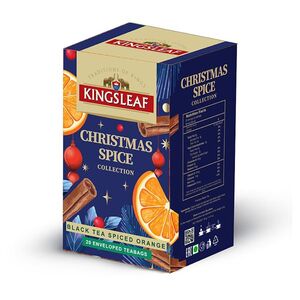 KINGSLEAF Xmas black spiced orange černý čaj 20 sáčků obraz