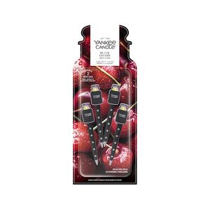 YANKEE CANDLE Luxusní visačka do auta Black Cherry 4 kusy obraz
