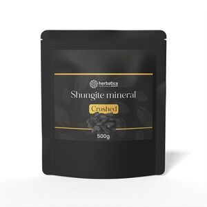 Minerál šungit drť – přírodní filtr vody 500 g – Herbatica obraz