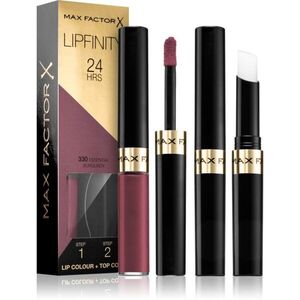 Max Factor Lipfinity Lip Colour dlouhotrvající rtěnka s balzámem odstín 330 Essential Burgundy 4, 2 g obraz