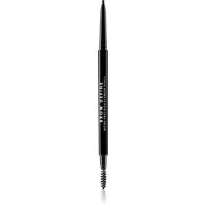 MUA Makeup Academy Brow Define precizní tužka na obočí s kartáčkem odstín Black 0.05 g obraz