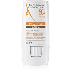A-Derma Protect X-Trem Invisible Stick ochranná tyčinka na citlivá místa SPF 50+ 8 g obraz